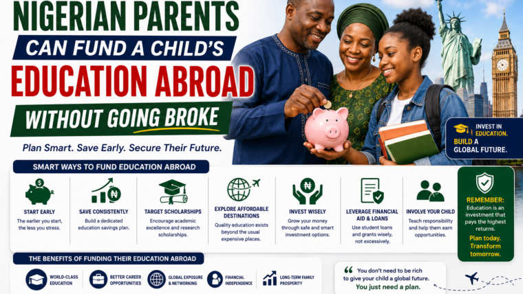 How Nigerian Parents Can Fund A Child’s Education Abroad Without Going Broke