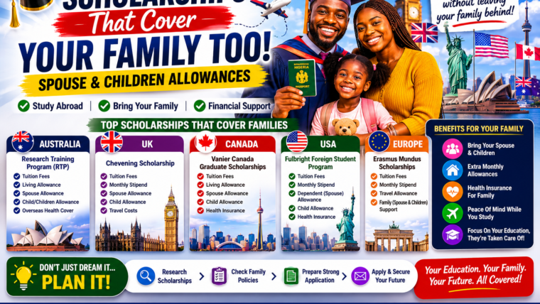 Scholarships That Cover Your Family Too (Spouse And Children Allowances)